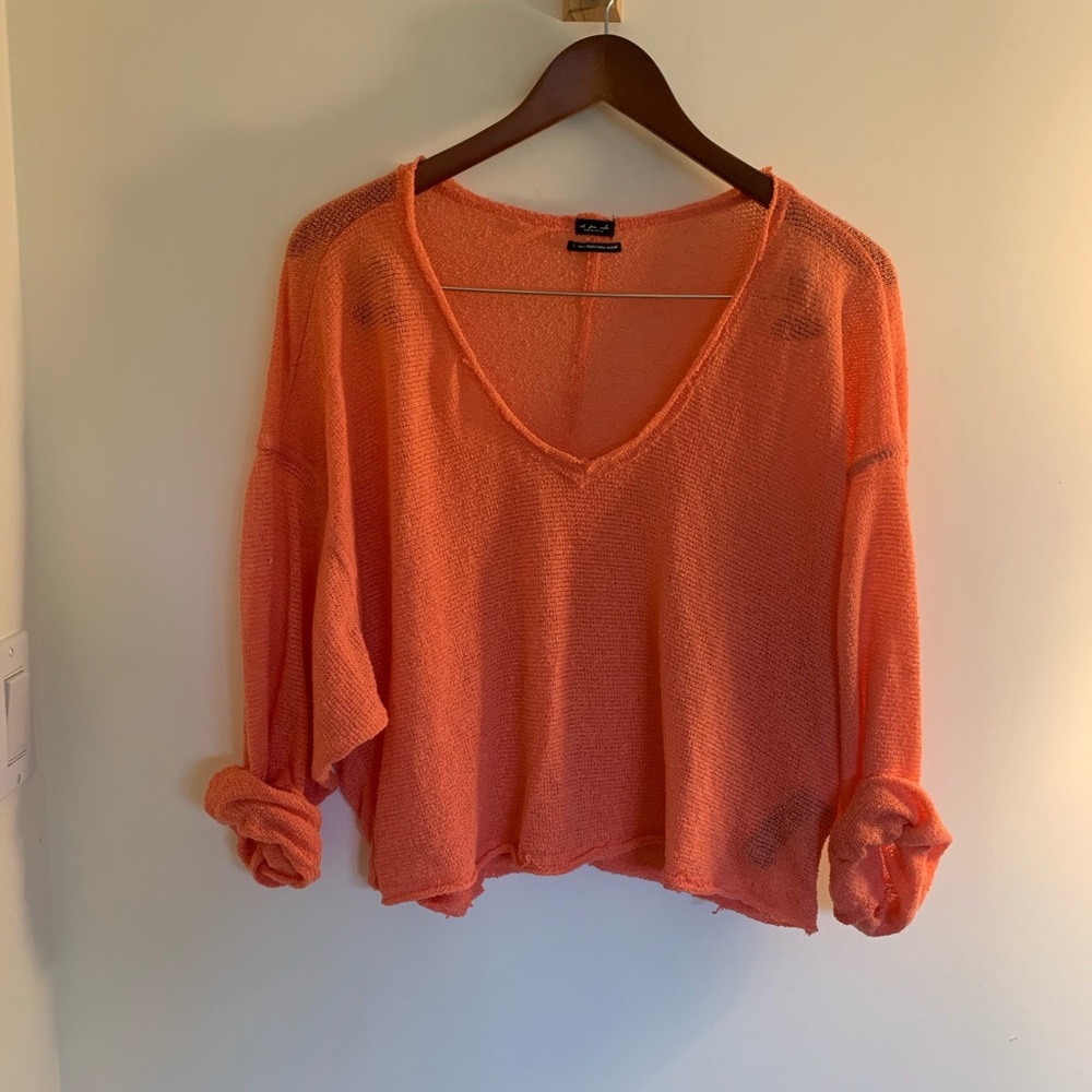 Urban outfitters sheer knit sweater